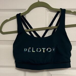 Peloton lulu lemon Women's Strappy Sports Bra - Dark Teal